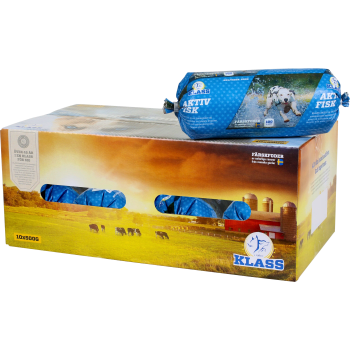 Helfoder Hund Aktiv Fisk 10-pack 5kg Klass.