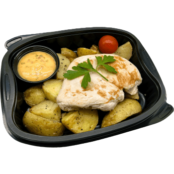 Kycklingfilé Med Rostad Potatis Och Chilibearnaise 370g Jätten Cater.