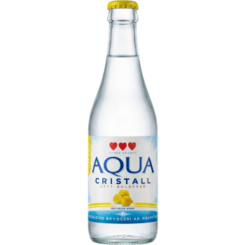 Vatten Kolsyrat Citron 330ml Aqua Cristall.