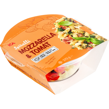 Fusii mozzarella & tomat 370g ICA.