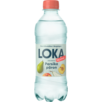 Kolsyrat Vatten Persika/Päron 33cl Loka.