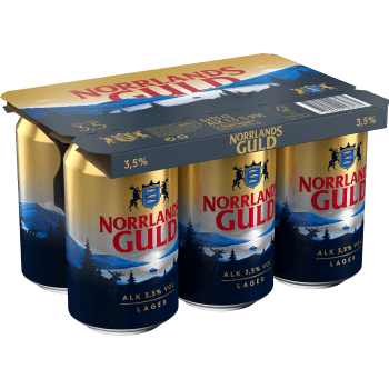 Öl 3.5% 6-p 33cl Norrlands Guld.