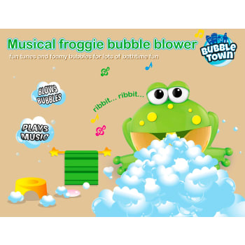 Bubbelgroda med musik.