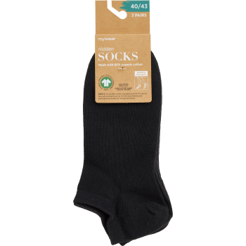 Hiddensocka 3p svart 44/47 mywear.
