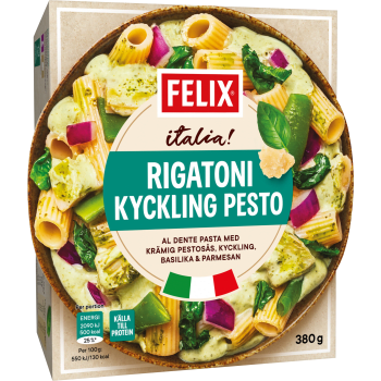 Rigatoni kyckling pesto 380g Felix.