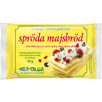 Majsbröd Spröda Glutenfri 61g Olda.