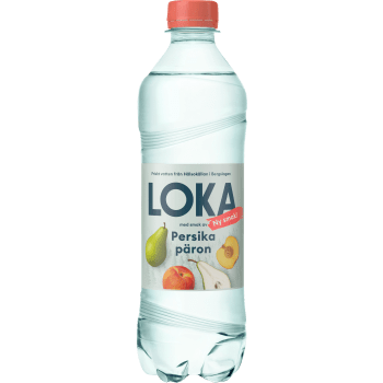 Kolsyrat Vatten Persika Päron 50cl Loka.