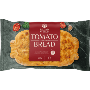 Vitlöksbröd med semitorkad tomat.