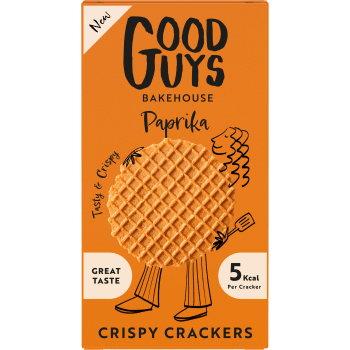 Crispy Crackers - Paprika 50g Good Guys Bakehouse.