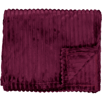 Pläd Robban, aubergine 125x150 cm.