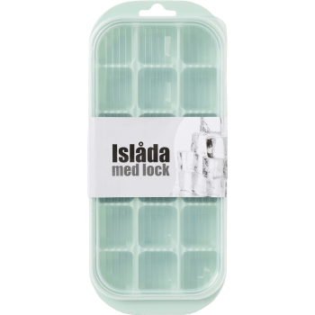 Islåda med lock blandade färger.