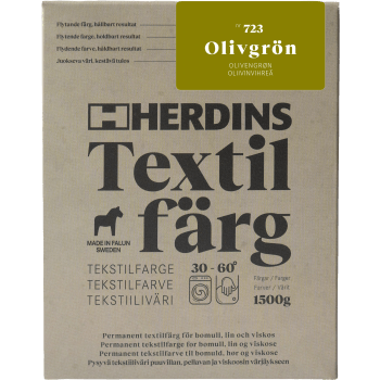 Textilfärg Natural fibre Olivgrön Herdins.