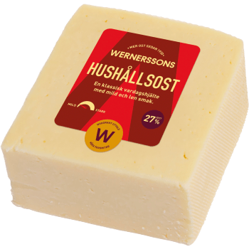 Hushållsost 27% 500g Wernerssons.