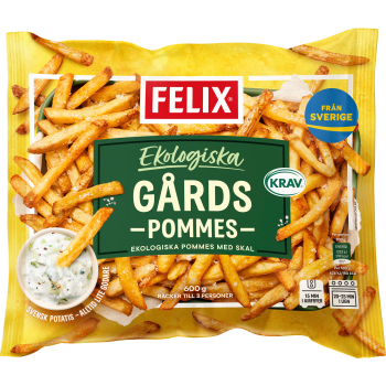 Gårdspommes med skal 600g KRAV Felix.