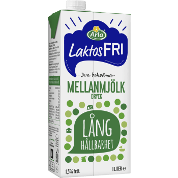Mellanmjölkdryck Laktosfri Lång hållbarhet 1,5% 1l Arla®.