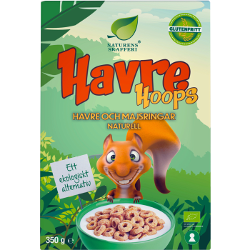 Havre Hoops Glutenfri Ekologisk 350g Naturens skafferi.