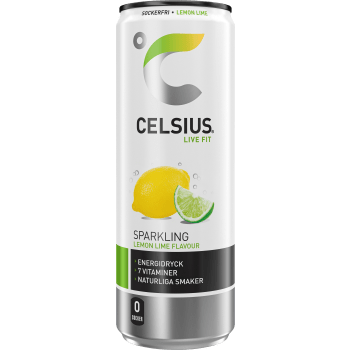 Energidryck Lemon/Lime Celsius.