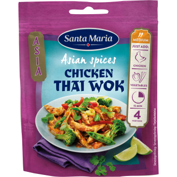 Kryddmix Chicken Thai Wok påse 30g Santa Maria.