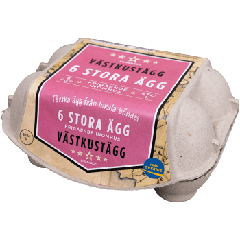 Ägg Västkusten Frigående 6-p Stärnägg.