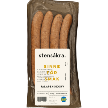 Kryddkorv Jalapeno 86% Kötthalt 320g Stensåkra.