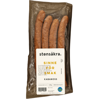 Kryddkorv Kabanoss 86% Kötthalt 320g Stensåkra.