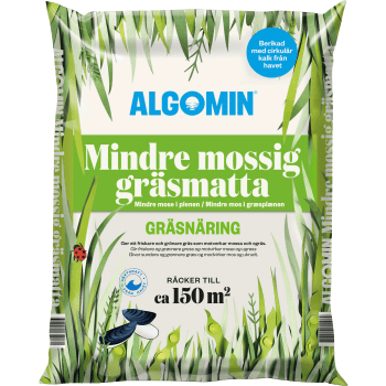 Mindre mossig gräsmatta 6,5 kg Algomin.