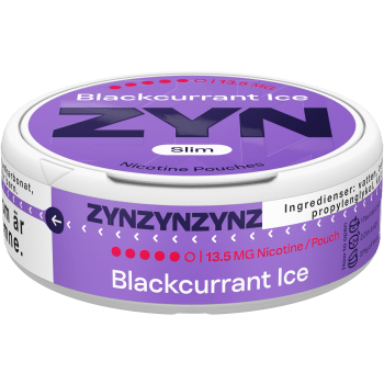 Zyn Blackcurrant Ice Slim 13,5mg S5 14g.