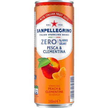 Läsk Pesca Clementina zero 33cl San Pellegrino.