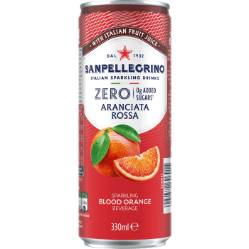 Läsk Aranciata Rossa zero 33cl San Pellegrino.