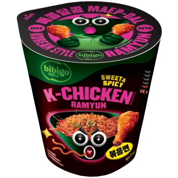 Snabbnudlar K-Chicken Sweet & Spicy 97g Bibigo.