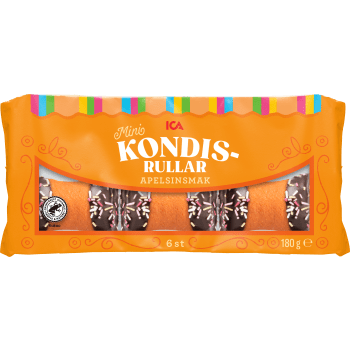 Kondisrullar Apelsinsmak 6-p 180g ICA.