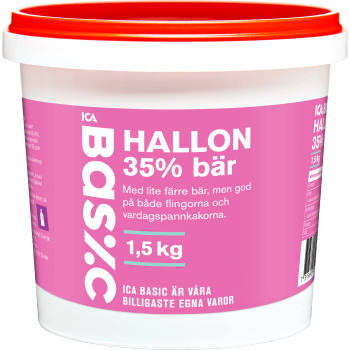 Hallon 35% bär 1.5kg ICA Basic.