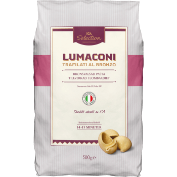 Pasta Lumaconi 500g ICA Selection.