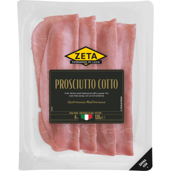 Skinka Lufttorkad Prosciutto Cotto 120g Zeta.