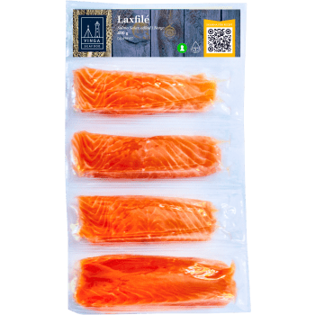 Laxportioner Frysta4-pack 400g Vinga Seafood.