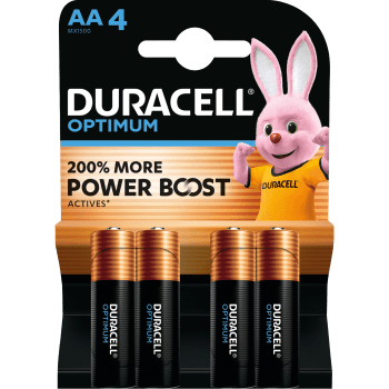 Batteri AA 4-p Duracell Optimum.