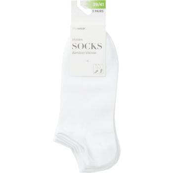 Hiddensocka 3p vit 39/41 mywear.