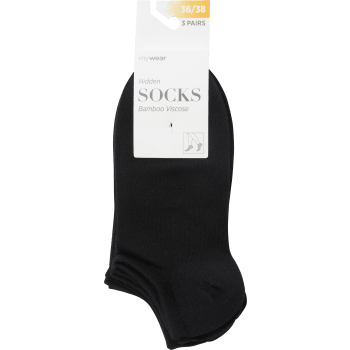 Hiddensocka 3p svart 36/38 mywear.