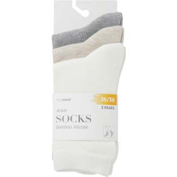 Socka 3p beige mix 36/38 mywear.