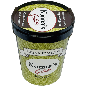 Chokladsorbet Cioccolato Fondente 500ml Nonnas Gelato.