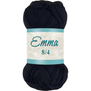 Garn Emma 874 Svart 100g Falkgarn.