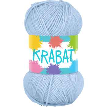 Garn Krabat 413 Ljusblå 50g Falkgarn.