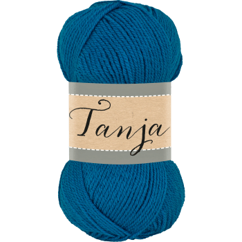 Garn Tanja 580 Petrol 100g Falkgarn.