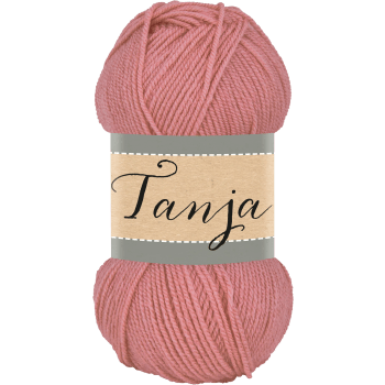 Garn Tanja 811 Gammelrosa 100g Falkgarn.