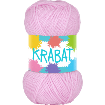Garn Krabat 279 Rosa 50g Falkgarn.