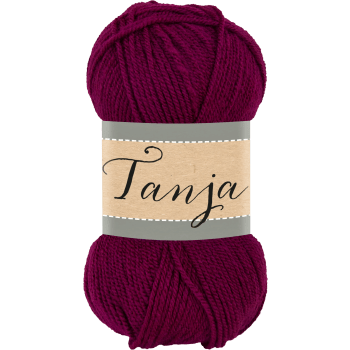 Garn Tanja 360 Vinröd 100g Falkgarn.