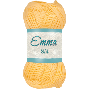 Garn Emma 827 Gul 100g Falkgarn.