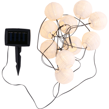 Solcellsslinga rislampor 10st 2m.