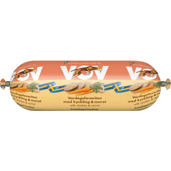 Hundfoder Kyckling/Morot 550g Vov.