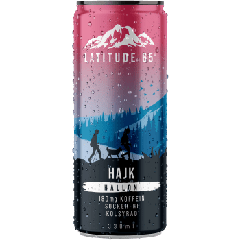 Energidryck Hajk - Hallon 33cl Latitude 65.